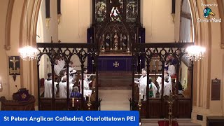 St Peters Anglican Cathedral Charlottetown PE Advent Procession with Carols Dec 3 2023 [upl. by Hametaf]