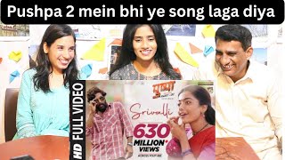 Srivalli Video  Pushpa  Allu Arjun Rashmika Mandanna  Javed Ali  DSP  Sukumar [upl. by Byers]