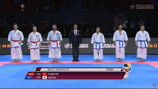 Turkey vs Japan  Final Male Kata Team  World Championships Budapest 2023 [upl. by Luann]