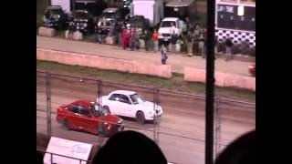 Shawano Speedway Spectator Eliminator 4 CYL 5102014 [upl. by Weinshienk125]