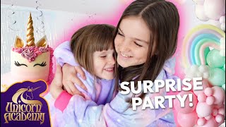 How To Throw A Unicorn Party 🦄 Snacks Activities and MORE ft Fizz Sisters  Unicorn Academy [upl. by Sethrida]