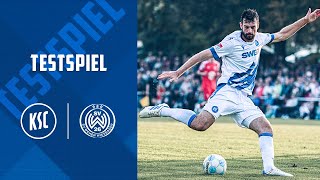 LIVE Testspiel KSC  SV Wehen Wiesbaden [upl. by Yrahk]