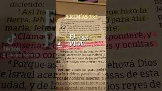 Jeremias 333 clama a Dios que el te respondera [upl. by Jedlicka811]