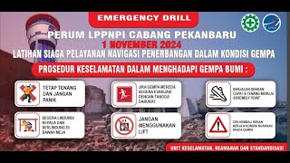 Emergency Drill AirNav Cabang Pekanbaru [upl. by Pega]