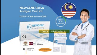 NEWGENE COVID 19 Home Self Test Rapid Antigen Kit RTK Malaysia [upl. by Bush308]