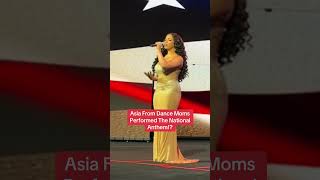 Asia From Dance Moms Performed The National Anthem [upl. by Glogau257]