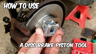 How to Use a Disc Brake Caliper Piston CUBE Tool [upl. by Elinad]