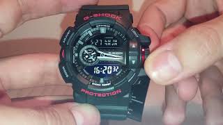 GShock GA400 manual 5398 to set time and calibration [upl. by Uehttam]