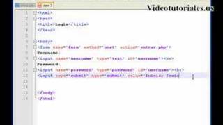 Sistema de logueo con PHP  MySQL [upl. by Petrie192]