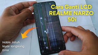 Cara Ganti LCD Realme Narzo 50i [upl. by Eux941]