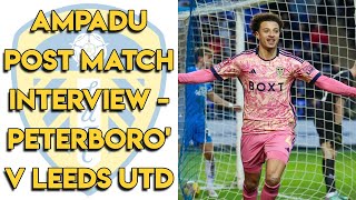 Peterborough United 03 Leeds United Ethan Ampadu Post Match [upl. by Jacquet]