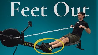 Why Should You ROW FEET OUT on the Rowing Machine [upl. by Kcirdla]