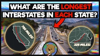 Whats Every US States Longest Interstate [upl. by Timi]