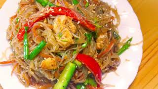 Asian rice noodles with chicken [upl. by Sofia888]