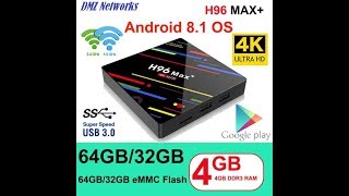 H96 Max RK3328 4 GB RAM 32GB ROM Android 81 TV Box Review [upl. by Adnohsar]