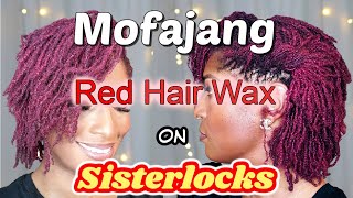 SISTERLOCKS  What to Expect  When Using Temporary Hair Color  Wax Hair Color  Mofajang Hair Wax [upl. by Nayr]