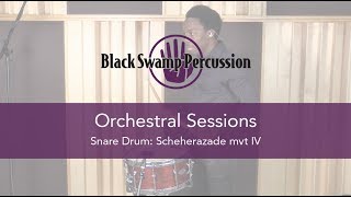 BSP Orchestral Sessions Snare Drum  Scheherazade mvt IV [upl. by Zennie]