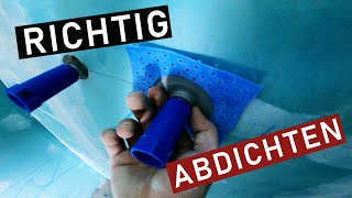 Abdichten von Installationsöffnung der Duscharmatur mit Dichtmanschette  Ohne Silikon  Tutorial [upl. by Straus]