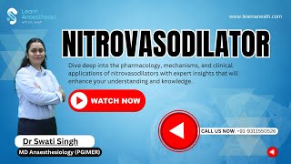 NITROVASODILATOR  Anesthesia lectures by DrSwati  Learn Anesthesia by DrSwati [upl. by Azaleah]