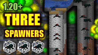 ONE HIT Triple Spawner Cave Spider XP Farm — Minecraft Tutorial 121 [upl. by Mayram]