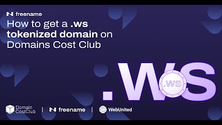 How to Get a ws tokenizad domain on Domain Cost Club [upl. by Bianka]