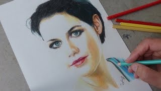 Drawingshading Felicitas Woll german actress [upl. by Faith]