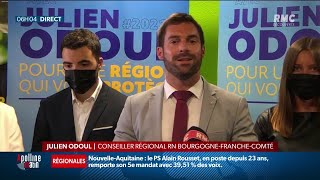 Régionales en BourgogneFrancheComté défaite pour le Julien Odoul mais Le Pen reste en jeu [upl. by Atled]