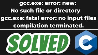 gccexe error new No such file or directory in VS Code SOLVED [upl. by Adiarf]