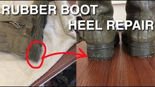 How To Fix Unevenly Worn Boot  Shoe Heels  Repair Hunter Aigle Wellies [upl. by Brynna41]