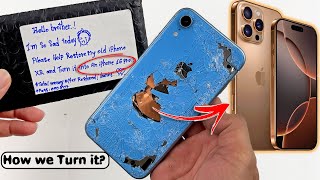 How I TURN Destroyed iPhone XR INTO BRAND NEW iPhone 16 Pro [upl. by Toffey]