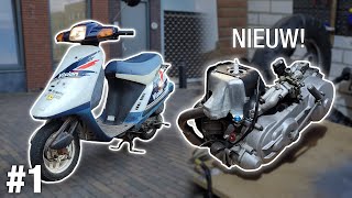 Een nieuw motorblok onder mijn eerste scooter hangen  HONDA VISION METIN 1 [upl. by Metcalf]