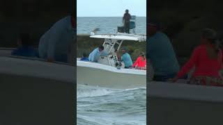 They almost lost it with the waves of Haulover Inlet [upl. by Yelyah]