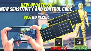 UPDATE 30🔥NEW BEST SENSITIVITY  CODE AND BASIC SETTING CONTROL PUBG MOBILE [upl. by Tutt624]