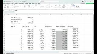 Tabela Price e SAC  Tabelas de amortização no Excel [upl. by Fiester]