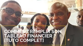 Comment remplir son tableau financier du Programme Tony Elumelu Foundation  TUTO COMPLET [upl. by Oneida]