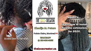 The Locs Creator  Pointe Claire Montreal CA [upl. by Noslen694]