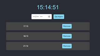 Design a Digital Clock with Alarm Using jQuery [upl. by Dita]