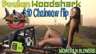 POULAN WOODSHARK CHAINSAW 10 FLIPDIY FUEL LINE amp FILTER REPLACEMENT CARBURETOR CLEANING FIX [upl. by Nocaj]