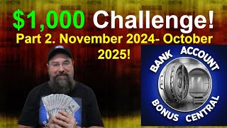 1000 Bank Bonus Challenge Part 2 How to get 20 return on Investment [upl. by Ititrefen625]