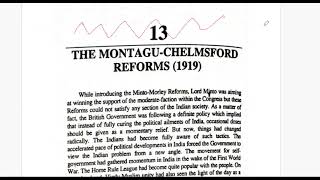 The Montagu–Chelmsford Reforms and dyarchy system [upl. by Ayek]