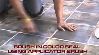 How to color seal grout and tile [upl. by Ennairrac320]