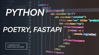 How to install Python Pipx Poetry and fastapi [upl. by Tneciv]