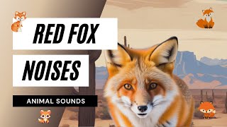 Animal Sounds Red Fox Noises  🦊🦊🦊fox sounds  real sounds of foxes [upl. by Roswell]