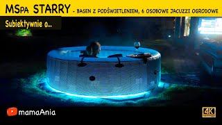 MSpa Starry  Basen z podświetleniem 6 osobowe jacuzzi ogrodowe [upl. by Baker]