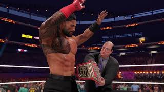 WWE CROWN JEWEL LIVE FULL MATCH  Roman Reigns VS La Knight [upl. by Tiffi164]