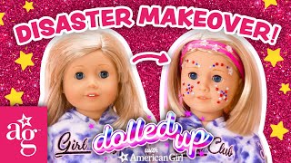 Lucys 4th of July Makeover amp NEW SALON TOUR  Dolled Up  American Girl [upl. by Holms]