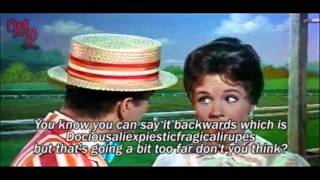 Mary Poppins 1964  quotSupercalifragilisticexpialidociousquot  VideoLyrics [upl. by Lativa283]