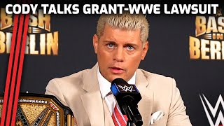 Cody Rhodes Responds to Grant v WWE et al Lawsuit Question [upl. by Norted413]