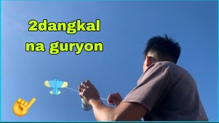 Gumawa ng dalawang dangkal na Guryon Smallest kite Saranggola o papagayo bulador Layangan [upl. by Lower]