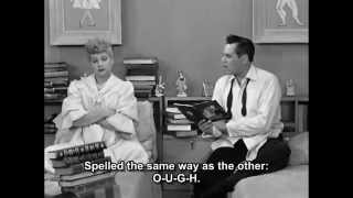 I love Lucy english Pronunciation [upl. by Alegnatal]